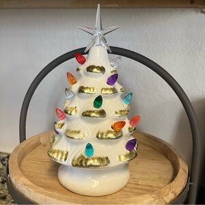 White Ceramic Holiday Decor
